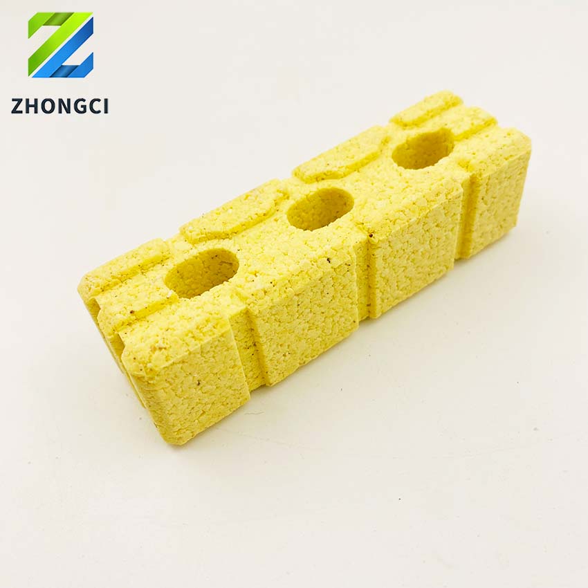 Yellow three-hole bacterial house