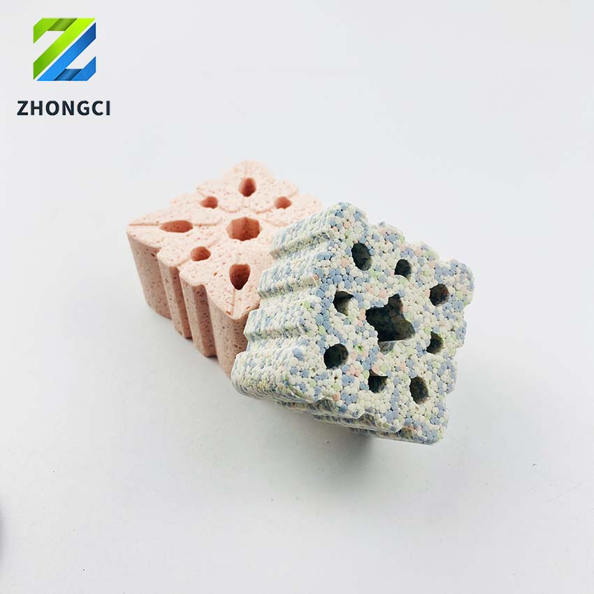 Colored bacterial bricks