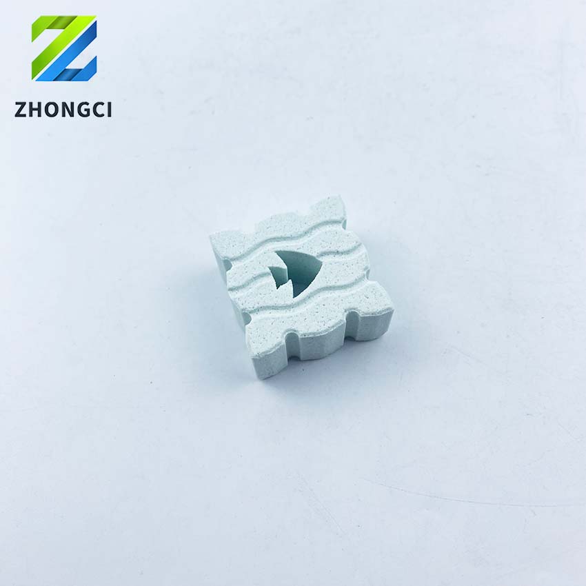 40*40*20 MM Blue and Green Square Fish-Shaped Recessed Filter Medium