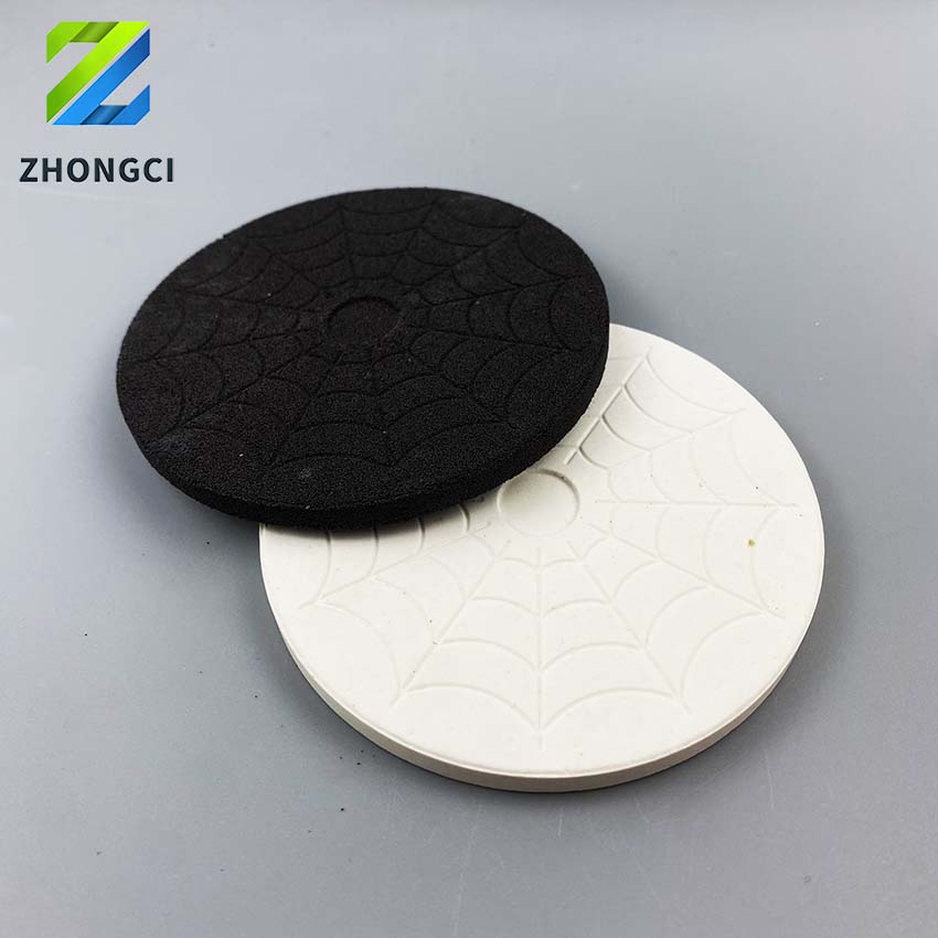 Black and white spider-web coral base