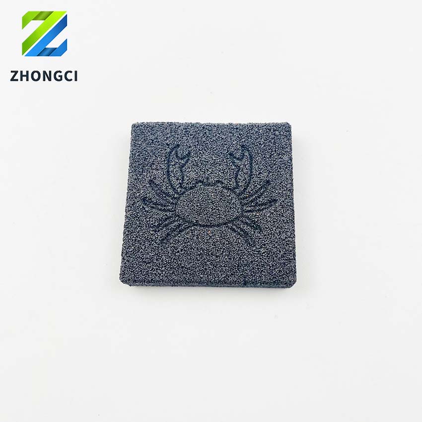 40*40*6 MM Square Crab Pattern Coral Base